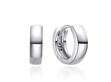 Stříbrné náušnice kroužky 15mm